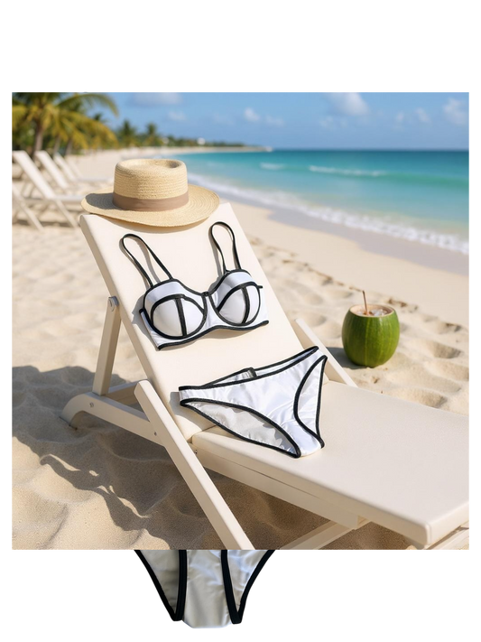 Classic white bikini