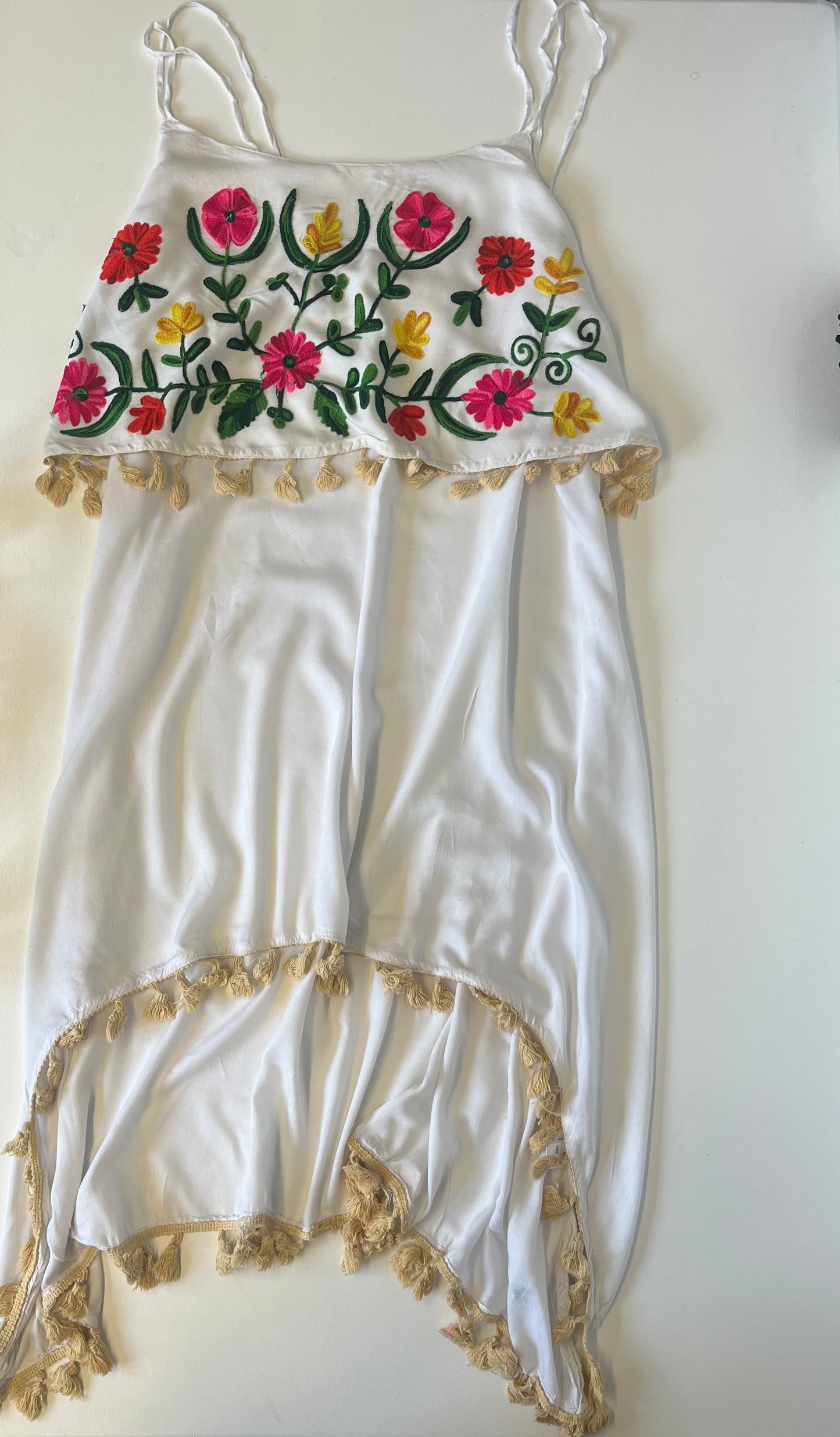 White flower dress